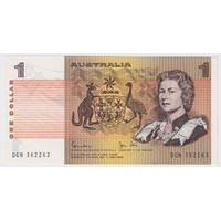 1982 $1 Note Johnston/Stone R78 Uncirculated Radar Serial Number