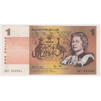 1979 $1 Note Knight/Stone R77 Uncirculated Solid Serial Number