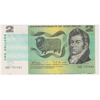 1968 $2 Note Phillips/Randall R83 Uncirculated 5mm Vertical Cut Error