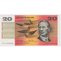 1979 $20 Note OCR-B Serials Side Thread Knight/Stone Missing Intaglio Error R407B Uncirculated