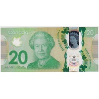 Canada 2015 20 Dollars Wilkins/Poloz P# 108d Uncirculated