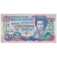 Falkland Islands 1990 50 Pounds P# 16 Uncirculated