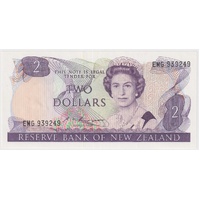 New Zealand 1985 $2 Dollar NoteP #170b Uncirculated