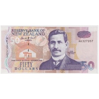 New Zealand 1992 $50 Note P#180 Uncirculated
