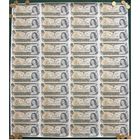 Canada 1973 1 Dollar Uncut Sheet Uncirculated