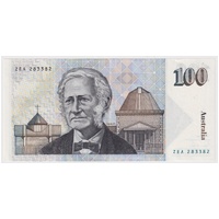 1984 $100 Note Johnston/Stone R608 about Unc Radar Serial Number ZEA 283382