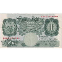 Great Britain 1955 1 Pound P# 369c EF