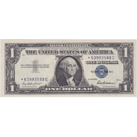 USA 1957 1 Dollar Silver Certificate Star Note P#419 Uncirculated