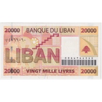 Lebanon 2004 20,000 Livres P#87 Uncirculated