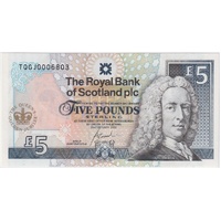 Royal Bank of Scotland 2002 5 Pounds P#362 Uncirculated Golden Jubilee