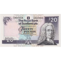 Royal Bank of Scotland 2010 20 Pounds P#354e Uncirculated 