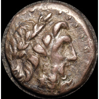 Achaean League (Achaia) 175 ~ 168 BC Silver Hemidrachm good VF