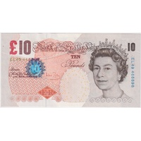 United Kingdom 2004 2011 10 Pounds Note P#389c Uncirculated