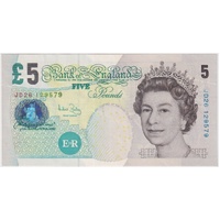 United Kingdom 2004 2011 5 Pounds Note P#391c Uncirculated