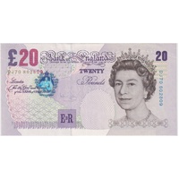 United Kingdom 2004-2007 20 Pounds Note P#390b Uncirculated