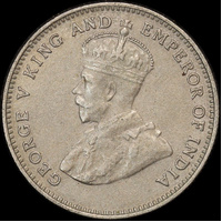 Hong Kong 1935 10 Cents KM#19 Uncirculated