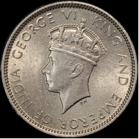 Hong Kong 1937 10 Cents KM#21 Uncirculated