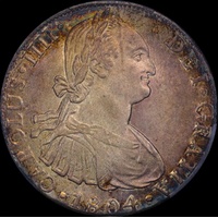 Peru 1804-L JP Silver 8 Reales Charles IV KM#97 PCGS MS62