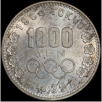 Japan (1964) S39 Silver 1000 Yen Y#80 Uncirculated 
