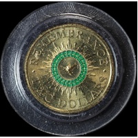 2018 $2 Coin Remembrance Green Dove KM#2170 Uncirculated Ex Anniversary Folder