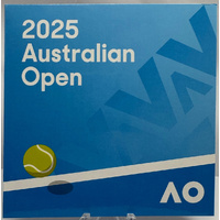 2025 Coloured $2 Coin in Folder Australian Open Women's Tennis Blue