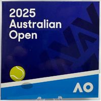 2025 Coloured $2 Coin in Folder Australian Open Men's Tennis Blue
