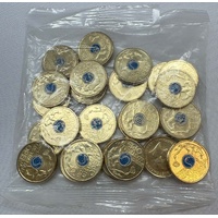 2025 Mint Bag of 25 Coloured $2 Coins Australian Open Women's Tennis Blue