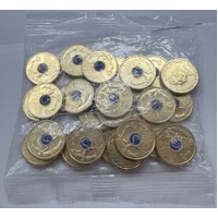 2025 Mint Bag of 25 Coloured $2 Coins Australian Open Men's Tennis Blue