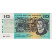 1972 $10 Note Commonwealth of Australia Phillips/Wheeler TBB Last Prefix R304L Uncirculated