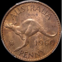 1960 Perth Proof Penny PCGS PR66RB