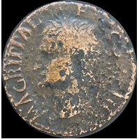 Ancient Rome (Imperial) 37 - 41 AD Agrippa Bronze As RIC I 58 Good