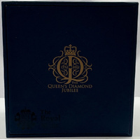 United Kingdom 2012 Gold Plated Silver 5 Pound Proof Queen's Diamond Jubilee