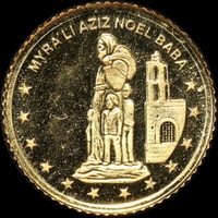 Turkey 2000 Gold Proof 10 Million Lira KM# 1186 Saint Nicholas