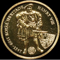 Falkland Islands 1997 Gold Proof 2 Pounds KM# 112Henry VIII