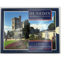 New Zealand 1998 5 Dollar Brilliant Uncirculated Coin Dunedin Edinburgh of The South