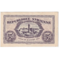 Syria 1942 5 Piastres P# 34 Extremely Fine