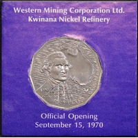 1970 50 Cent Specimen Captain Cook Western Mining Corp