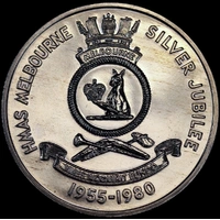 Australia 1980 Medal HMAS Melbourne Silver Jubilee