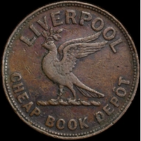 Howell, John Copper Penny Token Undated A# 273 about VF