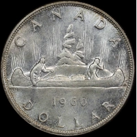 Canada 1960 Silver Dollar KM#54 Uncirculated