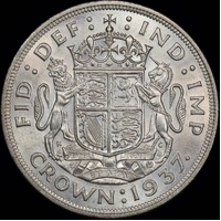 Great Britain 1937 Silver Crown KM#857 Uncirculated