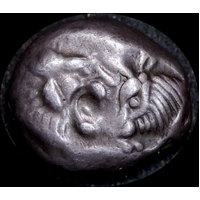 Ancient Greece (Kings of Lydia) 550 500 BC Silver 1/2 Stater Croesus good VF