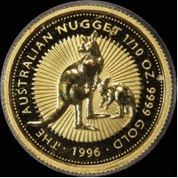 1996 Gold 1/10oz Specimen Coin Kangaroo Nugget