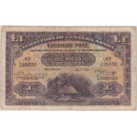 Western Samoa 1954 1 Pound Pick#8a Fine