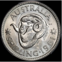 1961 Shilling Choice Unc (PCGS MS67+)