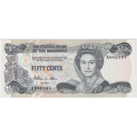 Bahamas 1984 50 Cents Pick# 42 Uncirculated