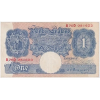 United Kingdom 1934-1938 1 Pound Pick# 363c EF