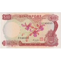 Singapore 1973 $10 Pick# 3d Uncirculated