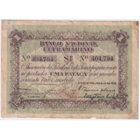 Timor 1910 1 Pataca Pick# 1 Very Good