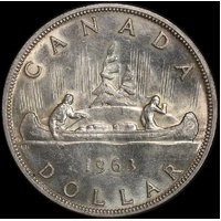 Canada 1963 Silver 1 Dollar KM#54 Uncirculated